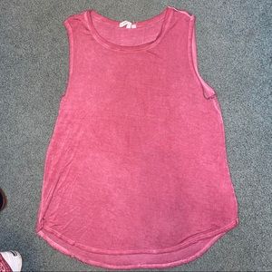 Cable & Gauge Pink Tank Top